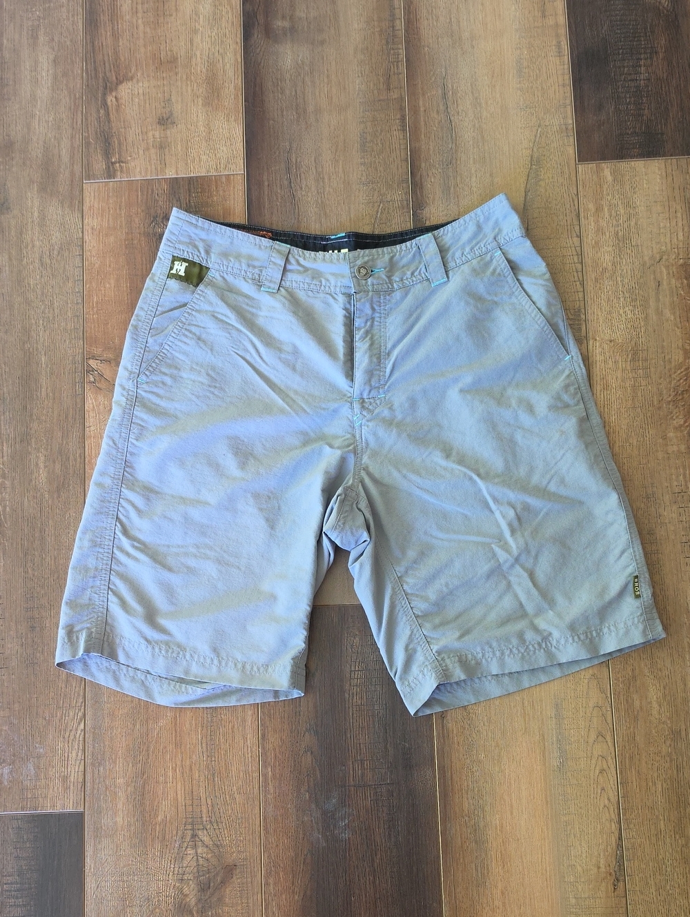 Howler Brothers Light Grey Flat Front Men's Shorts